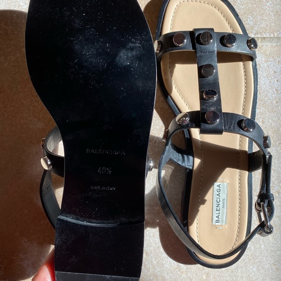 NEW Balenciaga leather sandals - Picture 4 of 11